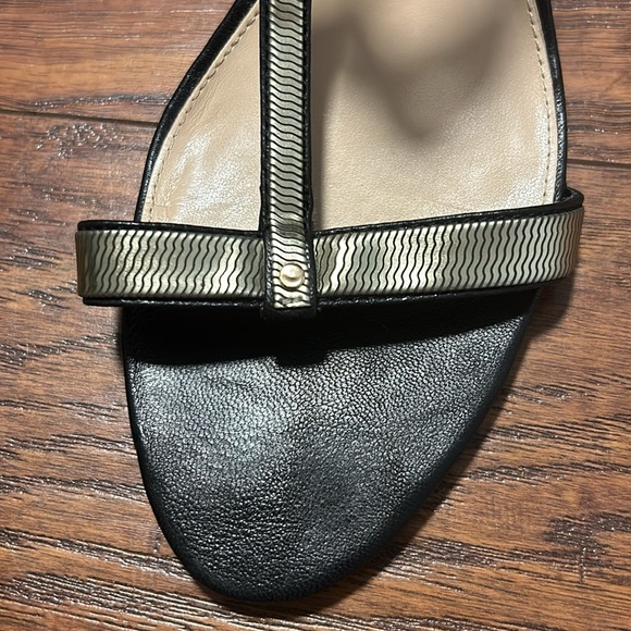 Vince Camuto Strappy Metallic Heels - Picture 2 of 5